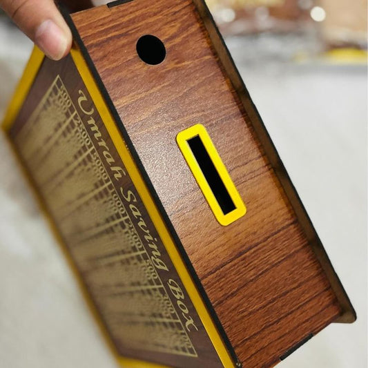 Umrah Saving Box - Wooden Islamic Money Saving Box 280 Day Umrah Saving Box Plan Turning Your Dreams Into Reality